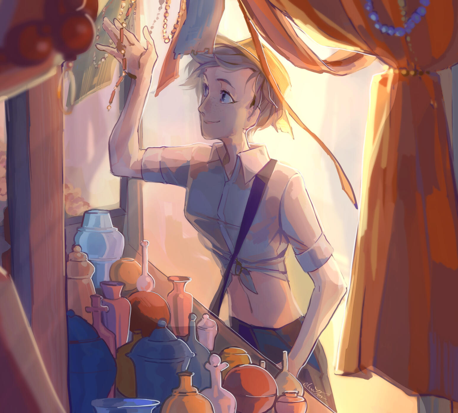 Painting + detailed BG